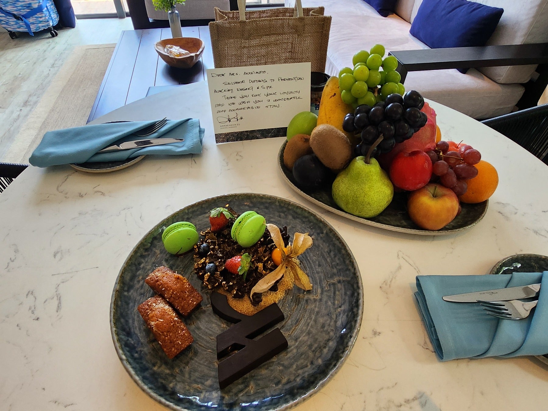 ウェルカムフルーツ