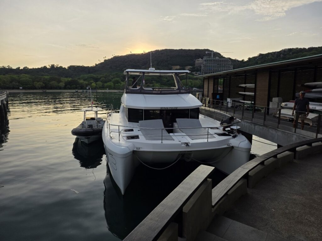 マリーナのヨット