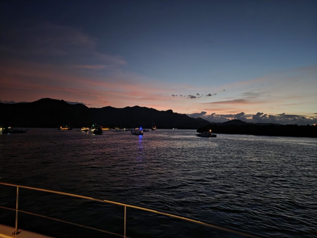 沈んでいく夕日