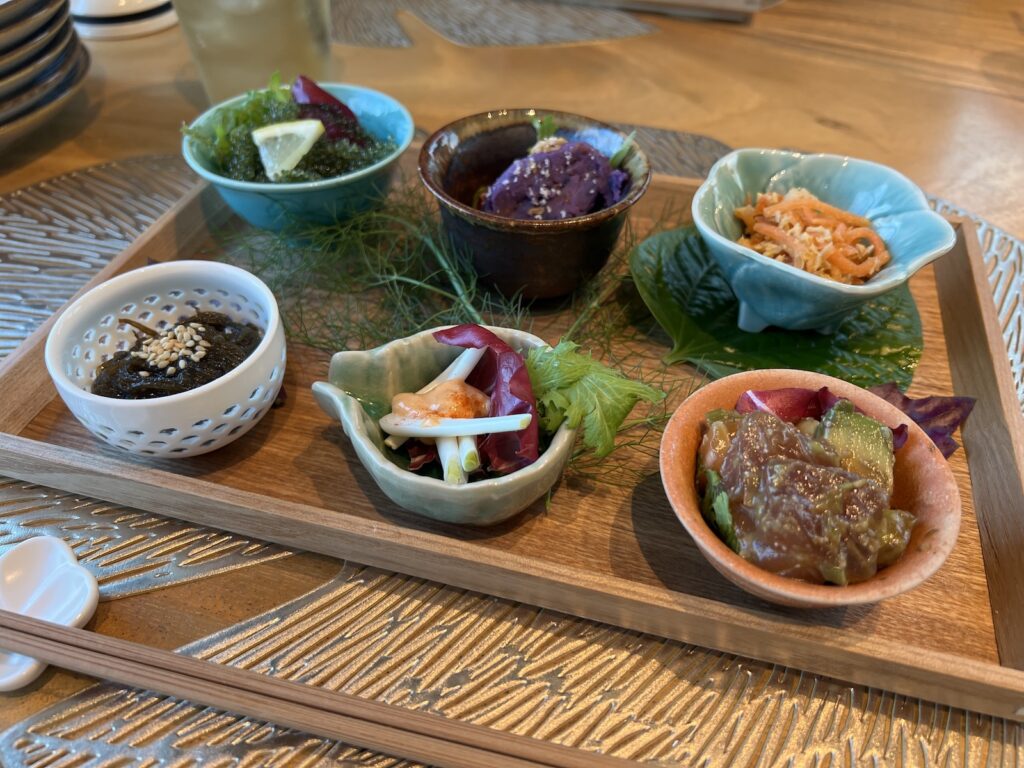 沖縄の食材をつかった前菜