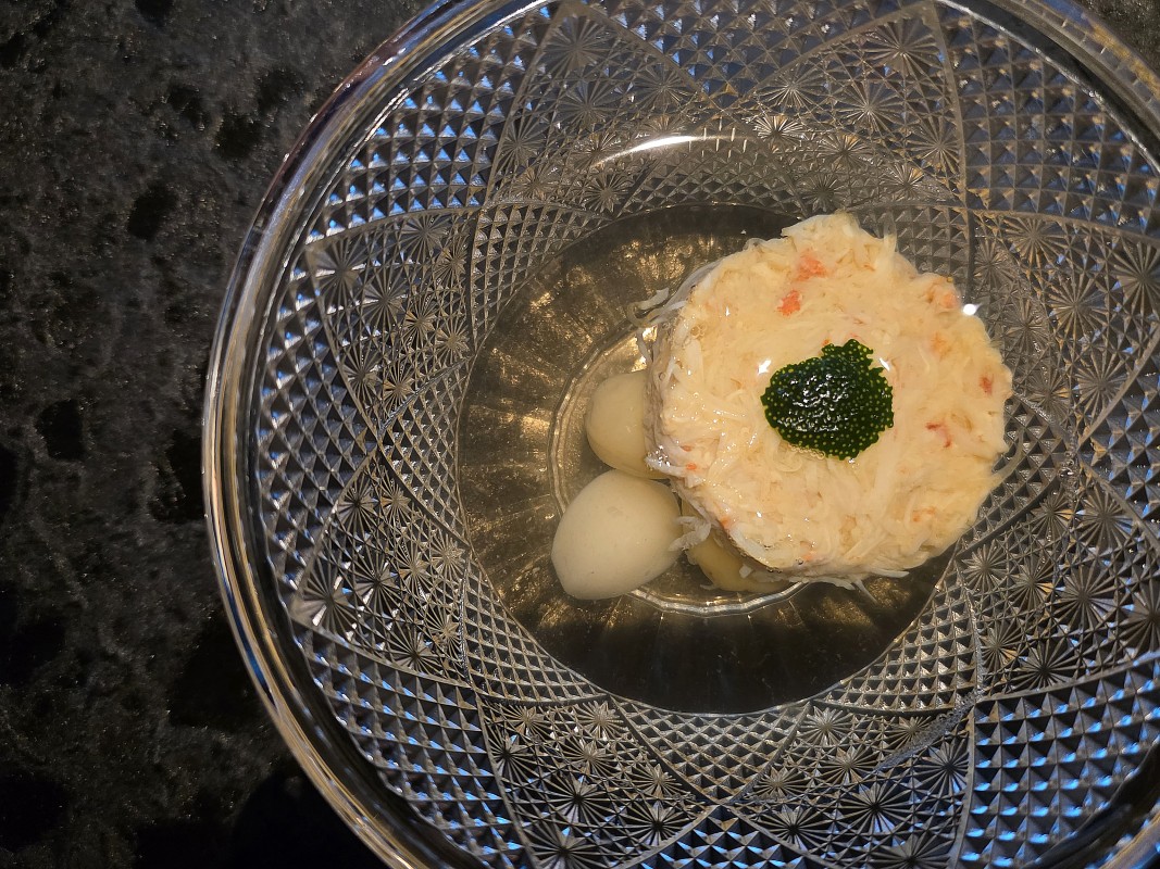毛蟹の一皿。
